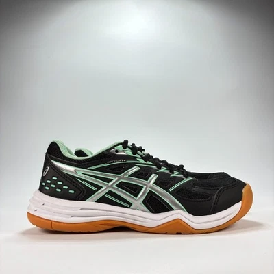 Zapatos de cancha de voleibol ASICS Upcourt 4 negros verdes menta 1074A027 juveniles talla 2,5 Foto 1 de 4