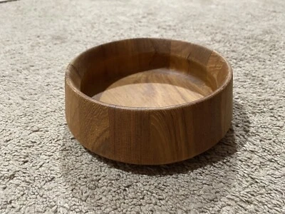 "CUENCO DE MADERA CLÁSICO MCM DANSK INTERNATIONAL DESIGNS teca genuina Tailandia 6 3/4""" Foto 1 de 4