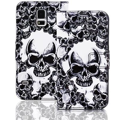 Handy Hülle für Samsung Galaxy S5 Mini Schutz Hülle Motiv Klapp Tasche QBY-020 - Bild 1 von 4