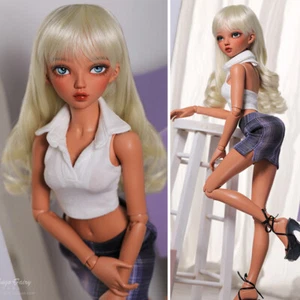 BJD Doll 1/4 Bare Female Resin Ball Jointed Body Head Eyes Face Makeup Girl Gift - Picture 1 of 11