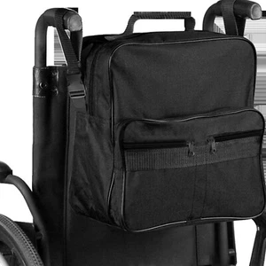 Wheelchair Bag Large Side Under Seat Storage Shopping Armrest Backpack Travel UK - Picture 1 of 7