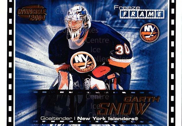 2003-04 Pacific Invincible Freeze Frame #14 Garth Snow - Image 1 of 1