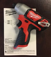 NEW Milwaukee 2462-20 M12 12V Li-Ion 1/4" Cordless Impact Driver 