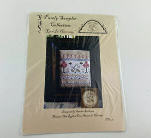 Homespun Elegance Purely Sampler Collection Live In Harmony Cross Stitch Pattern