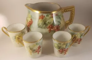 Vintage Bavaria Krug & Glas Set Rote Johannisbeere - Bild 1 von 16