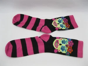 Calze Giorno Dei Morti Scheletro Vacanze Messicane Día De Los Muertos Unisex Nuove - Foto 1 di 5