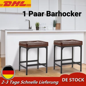 2 Barhocker Bistrohocker Barstuhl Tresenhocker ohne Rückenlehne 18.3*12.6*24Zoll - Bild 1 von 10