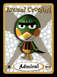 Tarjeta de lector electrónico Nintendo Animal Crossing (2002) Serie 1 - Almirante - #053 - Imagen 1 de 2