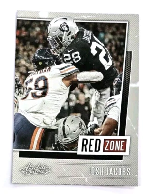 2020 Panini Absolute Josh Jacobs Red Zone #RZ-JJ - Image 1 of 2