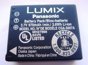 Original Panasonic Battery Lumix DMC-TZ3S DMC-TZ3K - Picture 1 of 1