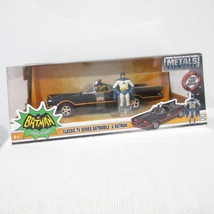 JADA TOYS ( DC JUSTICE LEAGUE BATMOBILE & BATMAN CLASSIC TV SERIES ) NEW - Picture 1 of 8