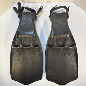Swim Fins Beuchat Open Heel Size Large Flippers - Picture 1 of 17