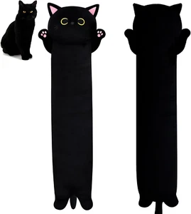 Long Cat Plush Pillow Black Cat Body Pillow, 40.5" Cute Black Cat Stuffed Animal - Picture 1 of 5