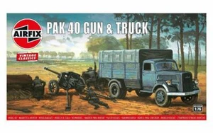 AIRFIX 1:76 Scale WWII GERMAN PAK 40 & OPEL BLITZ TRUCK MODEL KIT - A02315V - Picture 1 of 1