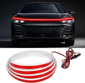 For Dodge RAM 1500 2500 3500 71" LED Scan Start Up Dynamic Hood Light Strip DRL - Picture 1 of 13