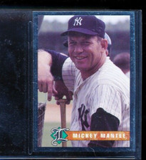 1993 Legends Magazine Silver Foil #43 Mickey Mantle hand cut EX or better
