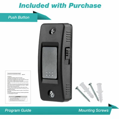 ECS Push Button Garage Door Opener Control For LiftMaster 883LM Security+ 2.0 Yellow