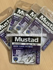 NUOVO 50 x MUSTAD AS06B palo alimentatore punta picchetta taglia 12 ganci carpa match 5pk - Foto 1 di 1