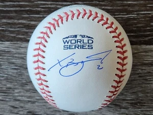 Xander Bogaerts Signed 2018 World Series Ball Boston Red Sox - Beckett QR Code  - Picture 1 of 2