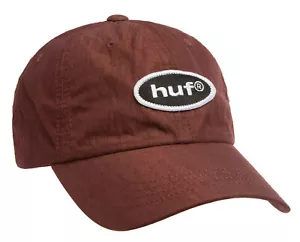 Huf Worldwide Skateboard 6 Panel Gorra Papá Sombrero Enlace CV Visera Curvada Sangre de Buey - Imagen 1 de 2