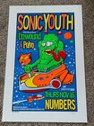 Beautiful Sonic Youth Concert Poster from Numbers in Texas Original Signed #