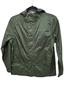 Iceburg Youth Lightweight Olive Green Hooded Rain Winter break Jacket Size M 12 - Picture 1 of 9