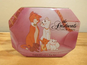Disney The Aristocats 25th Anniversary Commemorative 7 Pin Tin Set - Picture 1 of 13