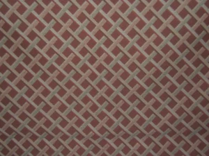 Lee Jofa, Lattice Work Shadow, Geometric, Vintage Tapestry, BTY, Color Salmon  - Picture 1 of 3