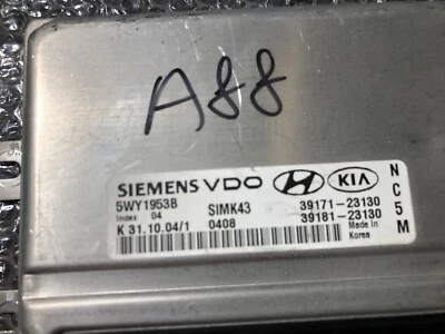 Hyundai Tucson 2005-2007 computadora cerebro motor control ECU ECM EBX 3917123130 Foto 1 de 4