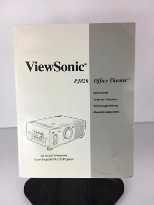 Vtg ViewSonic Office Theater PJ820 Office Theater Users Guide Manual Only. - Image 1 of 4