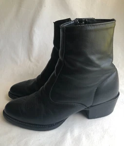 Laredo Herren Fletcher Schwarz Leder Stiefeletten PA6670 Herren 8 - Bild 1 von 10