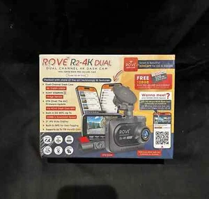 ROVE R2-4K Dual Channel 4K Dash Cam Kamera + 128GB Pro microSD Karte - Bild 1 von 13