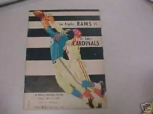 1960 ST. LOUIS CARDINALS FOOTBALL FIRST GAME PROGRAM - Picture 1 of 1