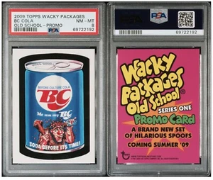2009 WACKY PACKAGES PROMO PSA 8 NM/MT-BC COLA 'OLD SCHOOL'-POP. 1/ONLY 1 HIGHER - Picture 1 of 3