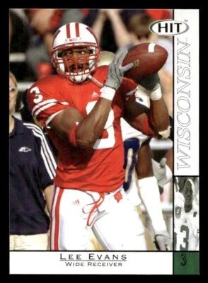 Lee Evans 2004 Sage Hit Rookie Card Buffalo Bills Wisconsin - Image 1 of 2