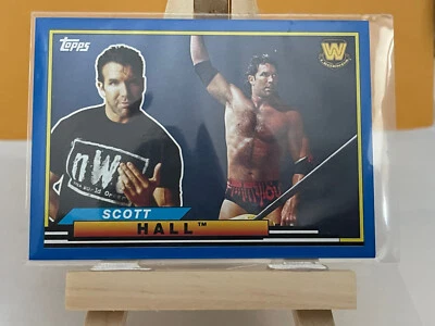 SCOTT HALL  2018 Topps Heritage WWE Big Legends #BL-44  Blue Border  /50 - Image 1 of 4