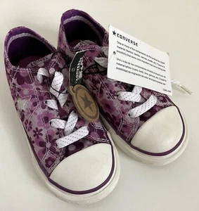 Converse One Star Toddler Canvas Shoes Purple Size 9 With Tags - Picture 1 of 10