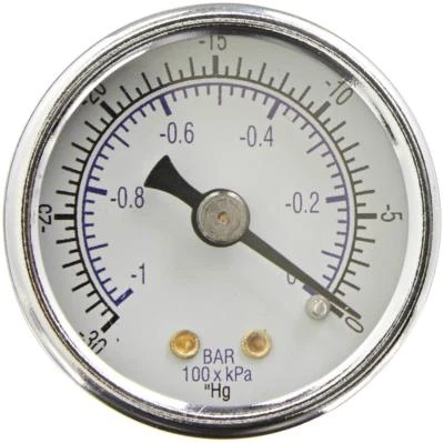 PIC Gauge 102D-158A 1.5" Dial 30"/0 hg Vacuum PSI Range 1/8" Male NPT Connection - Image 1 of 2
