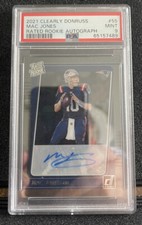2021 CLEARLY DONRUSS MAC JONES RATED ROOKIE AUTO PSA 9