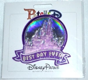 PatcheD BEST DAY EVER Cinderella Castle Purple Adhesive Patch - Picture 1 of 3