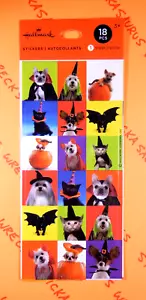 Hallmark Halloween Tiere Aufkleber 1 Blatt Packung - Bild 1 von 3