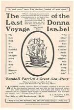 1908 The Last Voyage of Donna Isabel Parrish Print Ad