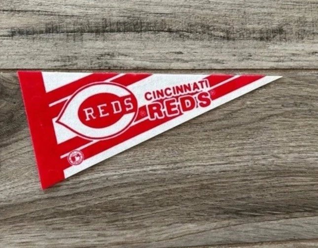 Cincinnati Reds-  vintage style MINI MLB Baseball pennant 4”x9” - Image 1 of 1