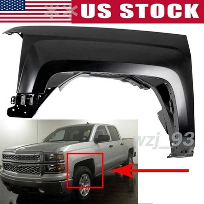 Fender For Chevrolet Silverado 1500 2014-2018 Front Driver Side Assembly Foto 1 de 4