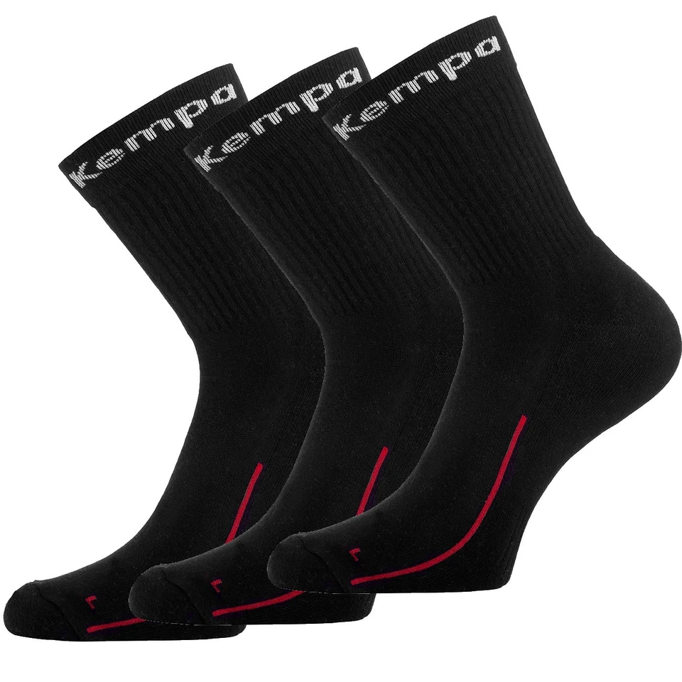 Kempa 3 Paar Team Classic Handballsocken Strümpfe Sportsocken schwarz 200353602 - Bild 1 von 1