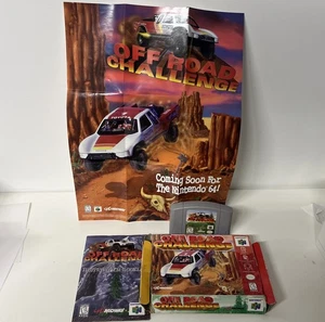 Off Road Challenge N64 Nintendo 64 Completo CIB con Póster Promocional - Caja Dañada - Imagen 1 de 12