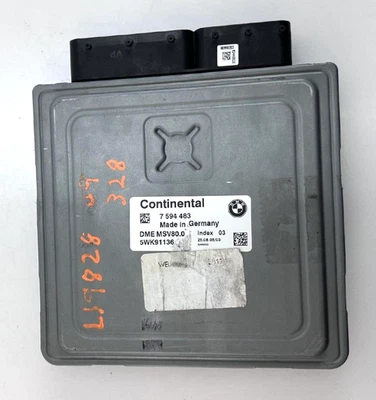 Módulo de control del motor BMW 328i 2007-2010 OEM Z4 X5 528 323 128 MSV80 DME 7594483 Foto 1 de 4