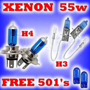 55w XENON UPGRADE HEADLIGHT BULB VOLVO 480 H4 H3 - Picture 1 of 1