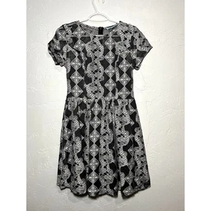 Dina Be patrón acampanado transparente camiseta vestido mujer mediano boho artístico hada grunge - Imagen 1 de 10