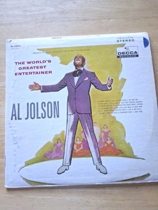 Al Jolson THE WORLD'S GREATEST ENTERTAINER 1967 Decca Capitol Club VG+/G+  - Picture 1 of 2
